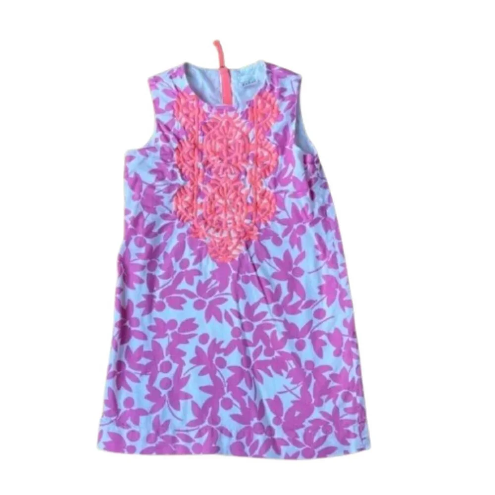 Crewcuts size 4 pink/orange shift dress